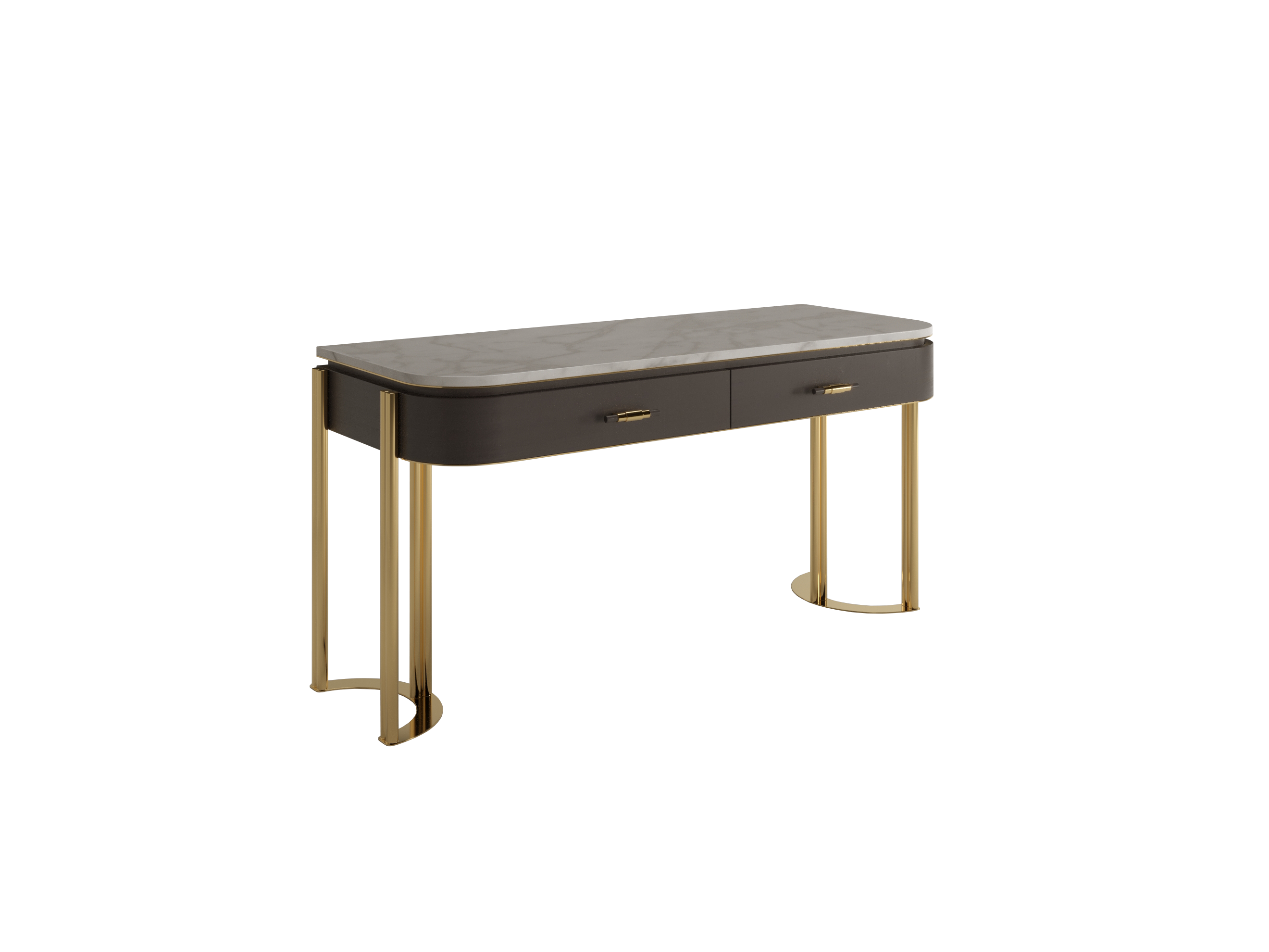 Eucalyptus, Marble and Brass Dressing Console