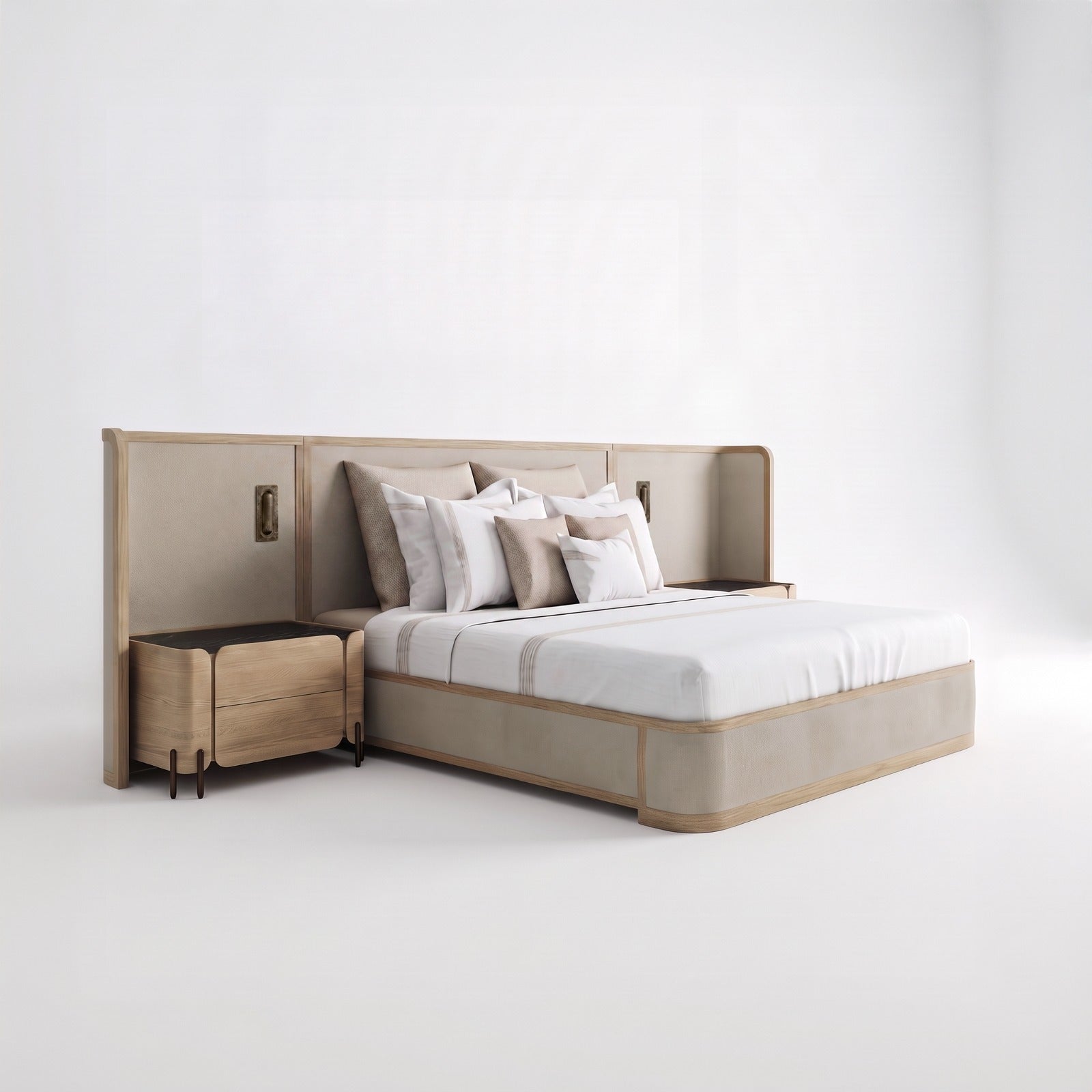 Carmen King Shelter Bed with Reading Lights