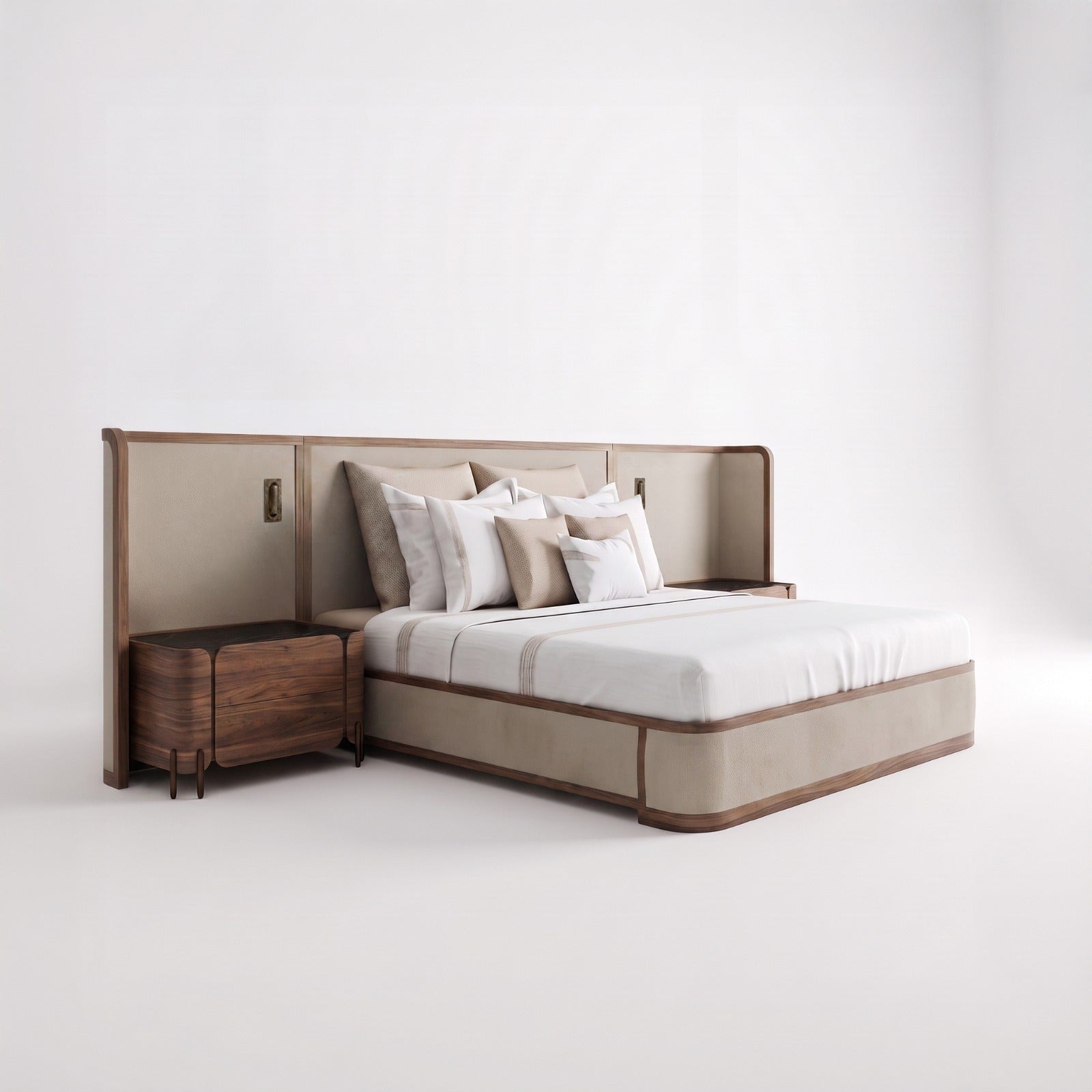 Carmen King Shelter Bed with Reading Lights